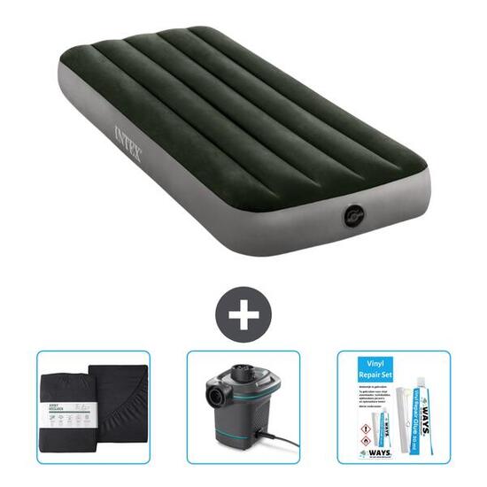 Matelas gonflable Intex Prestige - 1P - 191x76x25 cm + Accessoires CB8