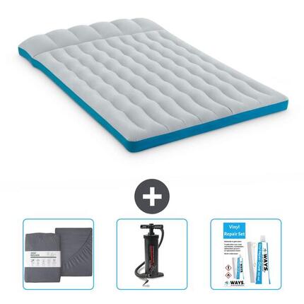 Matelas gonflable Intex Camping - 1P - 184x67x17 cm + Accessoires CB11