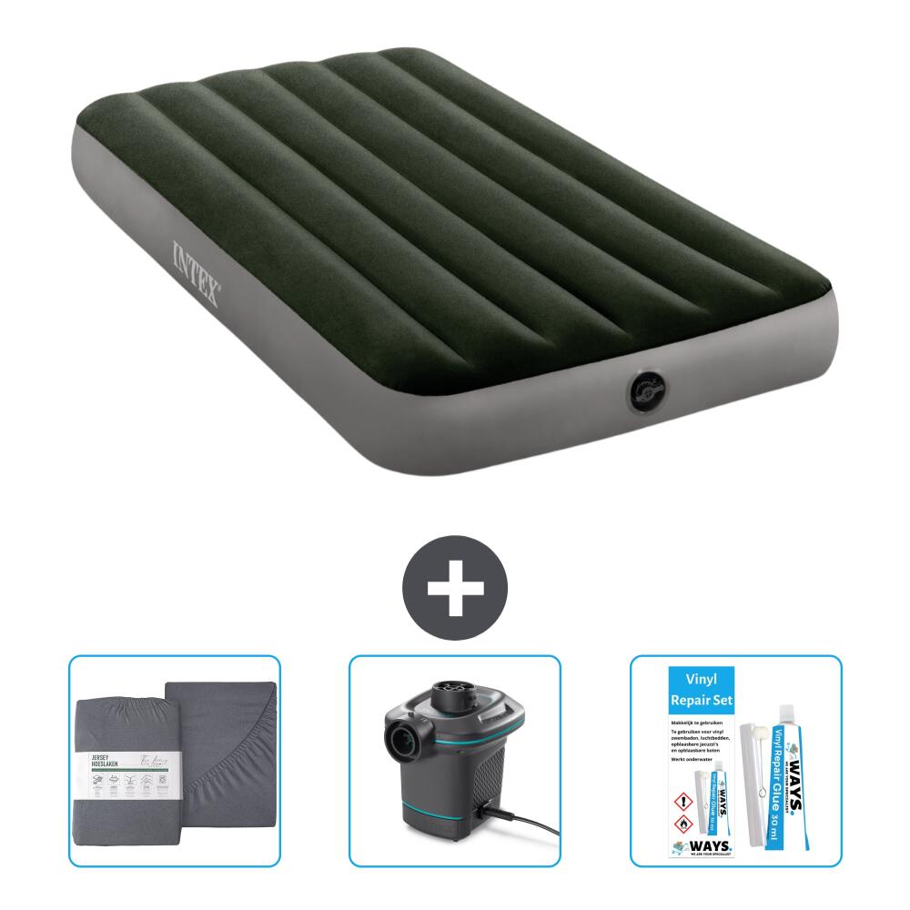 INTEX Luchtbed Intex Prestige - 1P -  191x99x25 cm + Accessoires CB12