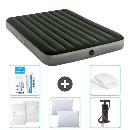 Matelas gonflable Intex Prestige - 2P - 203x152x25 cm + Accessoires CB1
