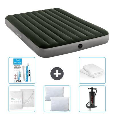 Luchtbed intex prestige - 2p - 191x137x25 cm + accessoires cb1