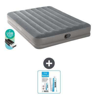 Luchtbed intex prestige - 2p - 203x152x30 cm + accessoire cb21