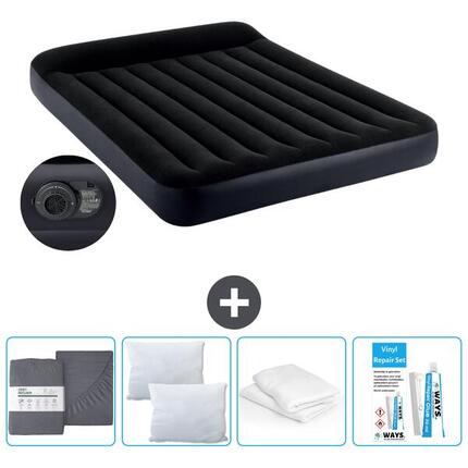 Matelas gonflable Intex Prestige - 2P - 203x152x25 cm + Accessoires CB19