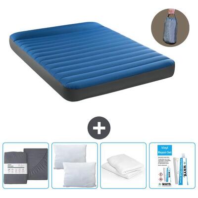 Luchtbed intex truaire - 2p - 203x152x22 cm + accessoires cb19