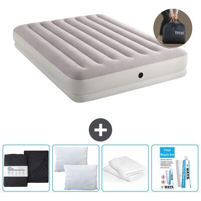 Luchtbed intex prestige - 1p - 191x99x30 cm + accessoires cb17