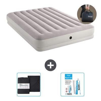 Luchtbed intex prestige - 2p - 203x152x30 cm + accessoires cb18