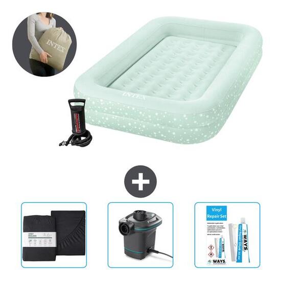 Luchtbed Intex Kidz - 1P - 168x107x25 cm + Accessoires CB8