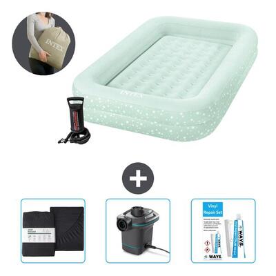 Luchtbed intex kidz - 1p - 168x107x25 cm + accessoires cb8
