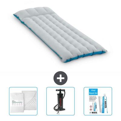 Luchtbed intex campingmat - 2p - 189x72x20 cm + accessoires cb3
