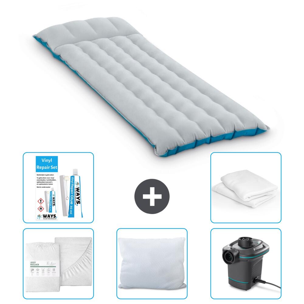 Matelas gonflable Intex Camping - 1P -  184x67x17 cm + Accessoires CB2 1/7