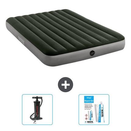 Matelas gonflable Intex Single - 2P - 191x137x25 cm + Accessoires CB13