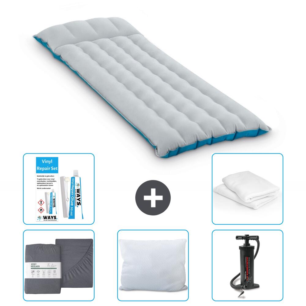 Matelas gonflable Intex Camping - 1P -  184x67x17 cm + Accessoires CB9 1/7