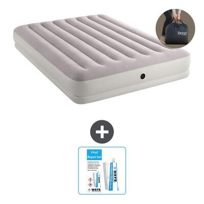 Luchtbed intex prestige - 2p - 203x152x30 cm + accessoire cb21