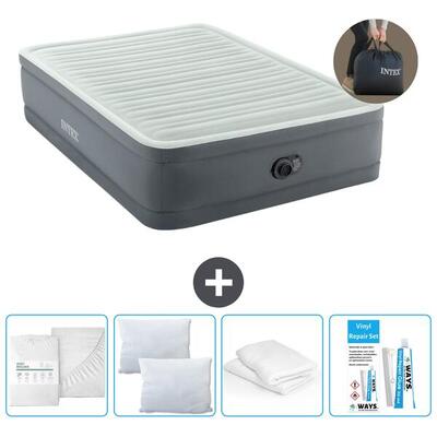 Luchtbed intex premaire i - 1p - 191x99x46 cm + accessoires cb15