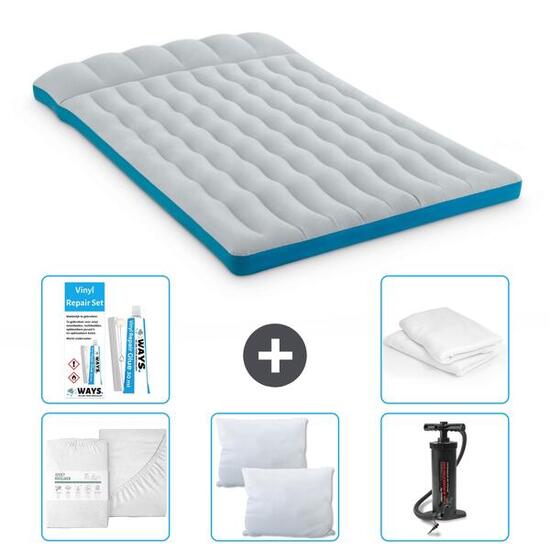 Matelas gonflable Intex Camping - 2P - 193x127x24 cm + Accessoires CB1