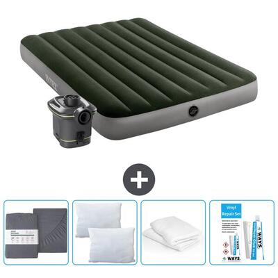 Luchtbed intex prestige - 1p - 191x99x25 cm + accessoires cb19