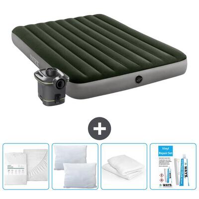 Luchtbed intex prestige - 1p - 191x99x25 cm + accessoires cb15