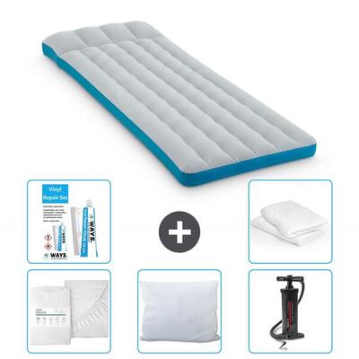 Luchtbed intex campingmat - 1p - 184x67x17 cm + accessoires cb1