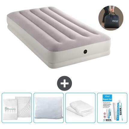 Matelas gonflable Intex Prestige - 2P - 203x152x30 cm + Accessoires CB15