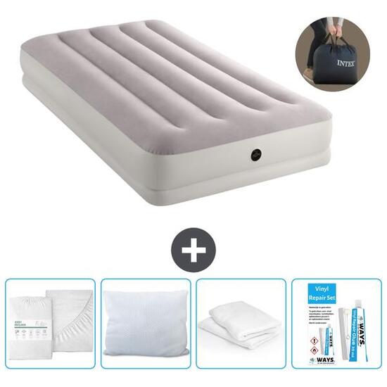 Matelas gonflable Intex Prestige - 1P - 191x99x30 cm + Accessoires CB15