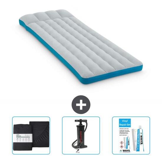 Matelas gonflable Intex Camping - 2P - 189x72x20 cm + Accessoires CB7