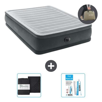 Matelas gonflable Intex Ultra Plush - 1P - 191x99x46 cm + Accessoires CB18