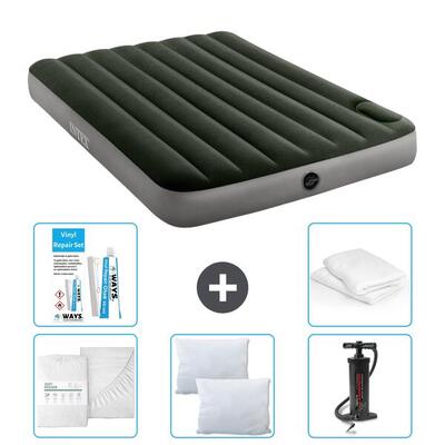 Luchtbed intex downy - 2p - 191x137x25 cm + accessoires cb1