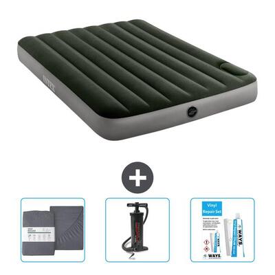Luchtbed intex downy - 2p - 191x137x25 cm + accessoires cb11