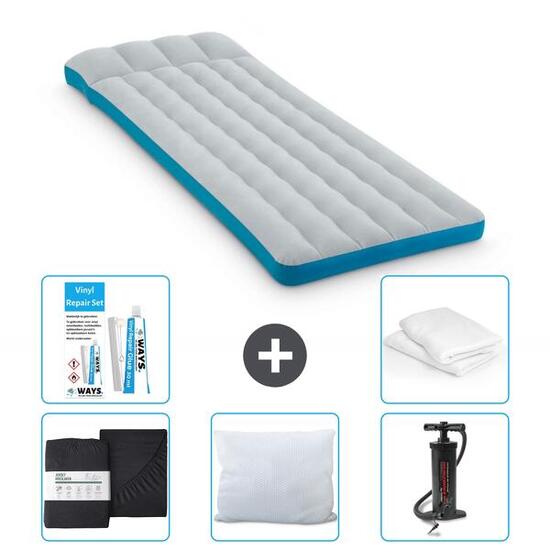 Matelas gonflable Intex Camping - 2P - 189x72x20 cm + Accessoires CB5