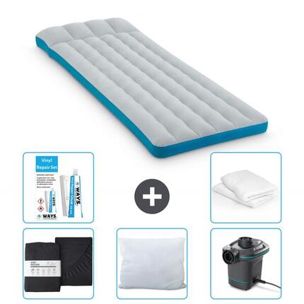 Matelas gonflable Intex Camping - 2P - 189x72x20 cm + Accessoires CB6