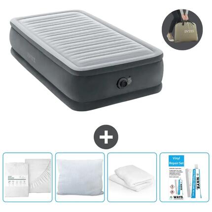 Luchtbed Intex Plush Elevated - 1P - 191x99x46 cm + Accessoires CB15