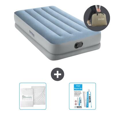 Luchtbed intex mid-rise comfort - 1p - 191x99x36 cm + accessoires cb16
