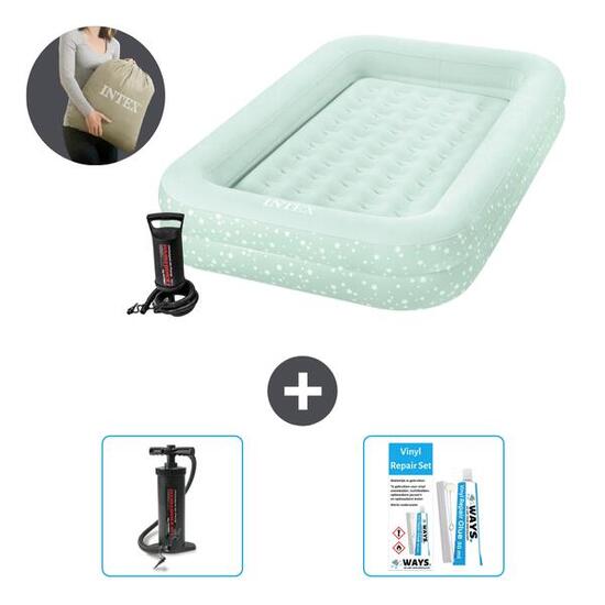 Matelas gonflable Intex Kidz - 1P - 168x107x25 cm + Accessoires CB13