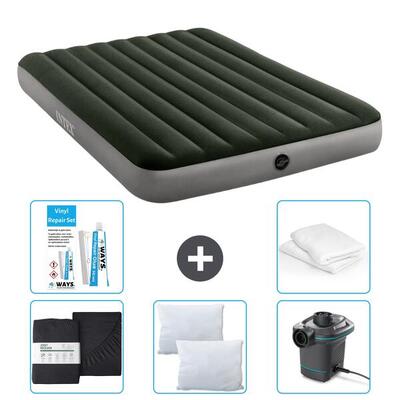 Luchtbed intex prestige - 2p - 191x137x25 cm + accessoires cb6