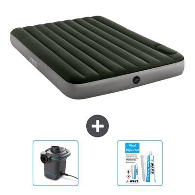 Luchtbed intex downy - 1p - 191x99x25 cm + accessoires cb14