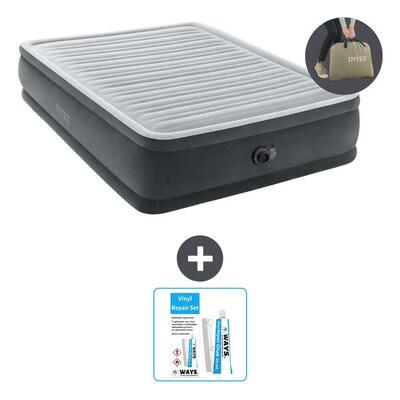 Luchtbed intex plush elevated - 1p - 191x99x46 cm + accessoire cb21