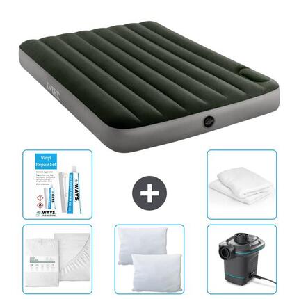 Matelas gonflable Intex Downy - 2P - 191x137x25 cm + Accessoires CB2
