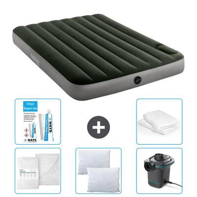 Luchtbed intex downy - 2p - 191x137x25 cm + accessoires cb2