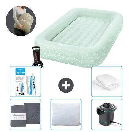 Luchtbed Intex Kidz - 1P - 168x107x25 cm + Accessoires CB10