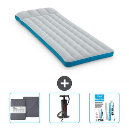 Matelas gonflable Intex Camping - 1P - 184x67x17 cm + Accessoires CB11