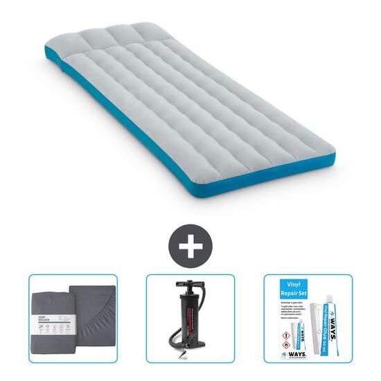 Matelas gonflable Intex Camping - 2P - 189x72x20 cm + Accessoires CB11