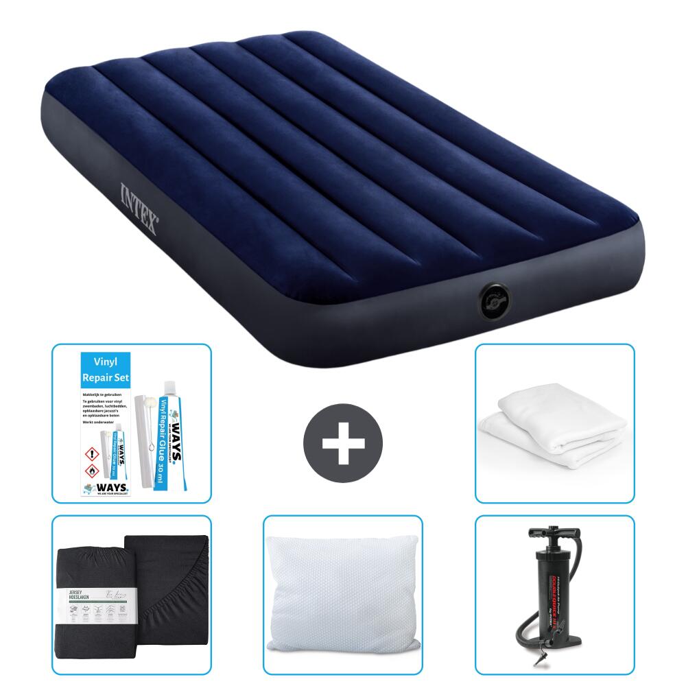 INTEX Luchtbed Intex Classic - 1P -  191x99x25 cm + Accessoires CB5
