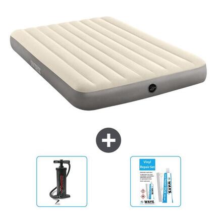 Matelas gonflable Intex Single - 2P - 191x137x25 cm + Accessoires CB13