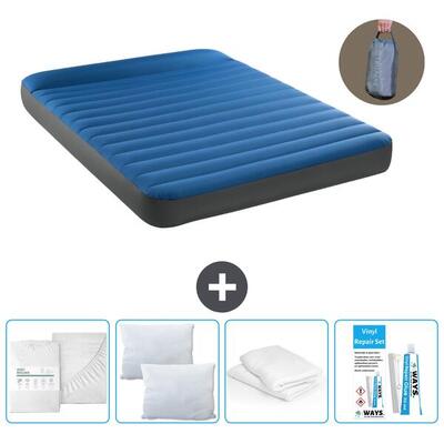 Luchtbed intex truaire - 2p - 203x152x22 cm + accessoires cb15