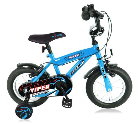Jongensfiets 12 Inch 21,5 cm Jongens Knijprem Lichtblauw