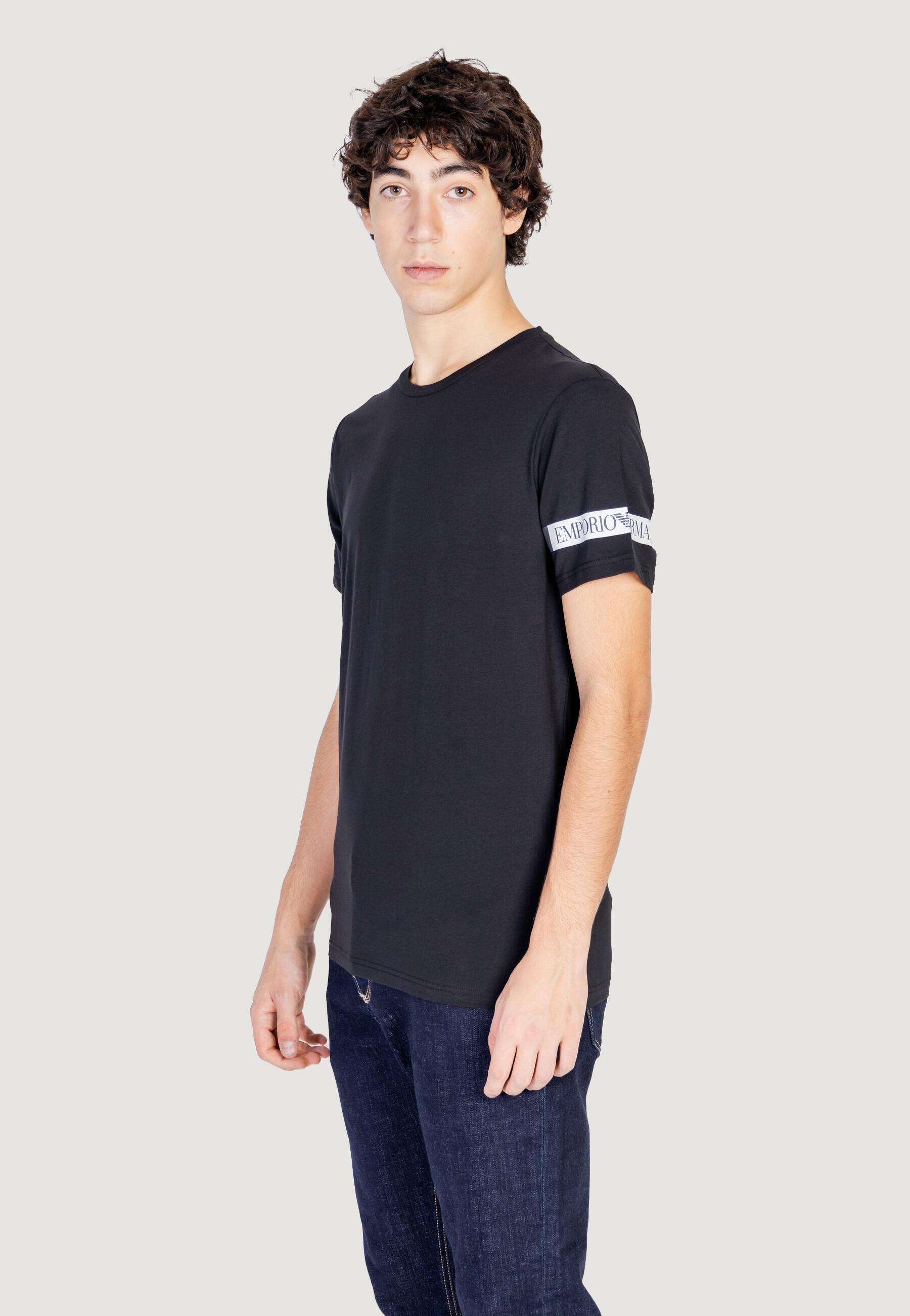 t-shirt crop top  HOMME noir 5/5