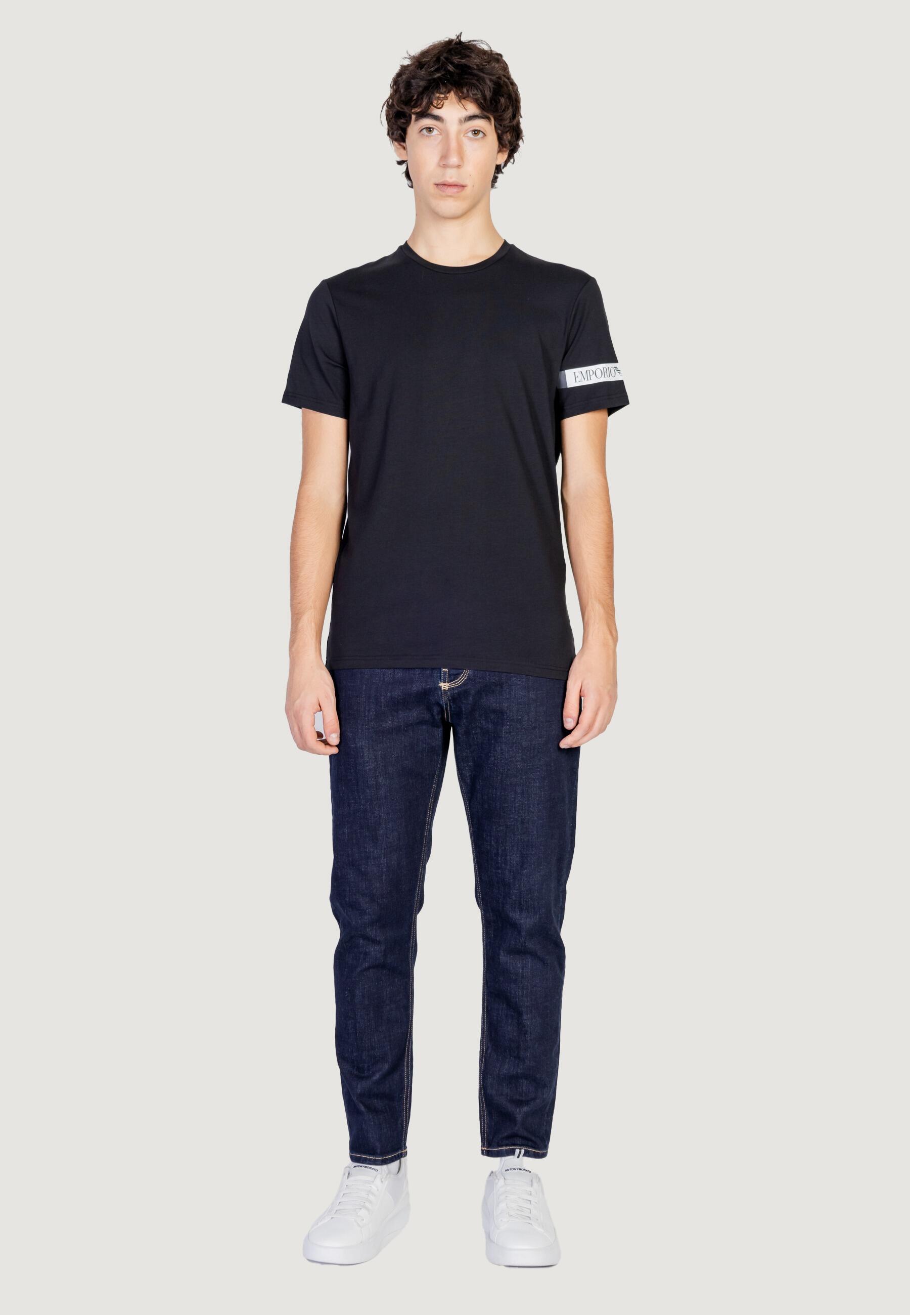 t-shirt crop top  HOMME noir 3/5