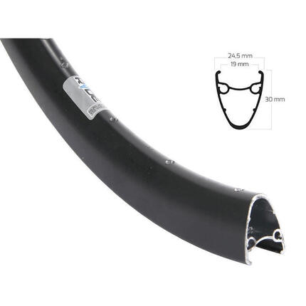 Ryde Dutch 19 felga 622x19C aluminium 36 otworów czarna