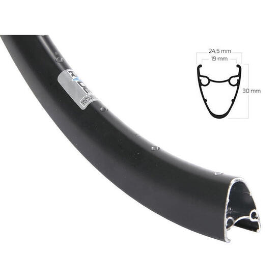 Ryde Dutch 19 felga 622x19C aluminium 36 otworów czarna