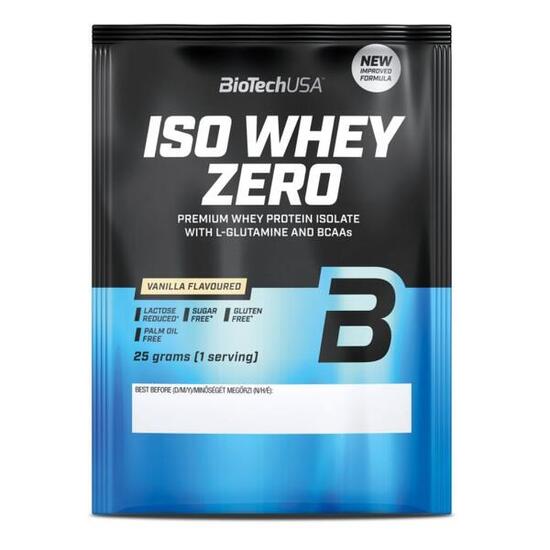 Iso Whey Zero Lactose Reduced proteína en polvo monodosis Vainilla BioTech USA